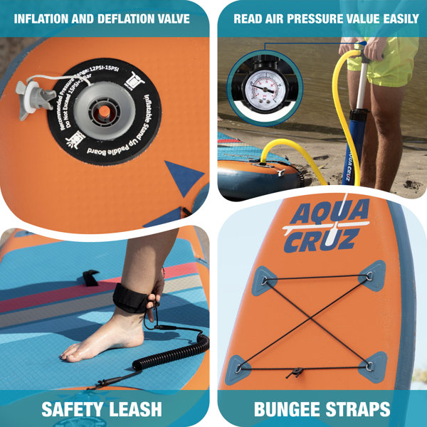 Aqua Cruz Aquacruz Suncruzer 9 ft Inflatable Stand Up Paddle Board